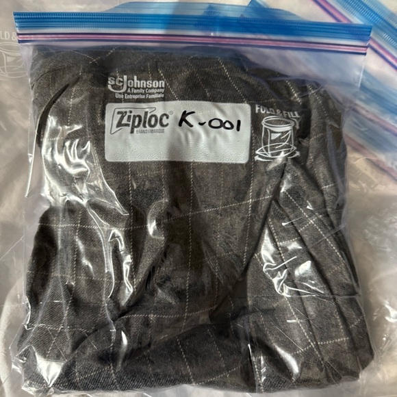 Vintage Talbots Twill Wool‎ Gray Plaid Lined Straight Leg Career Trousers 10 EUC - Picture 9 of 9